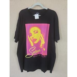 Selena Queen Of Cumbia T Shirt, Black Tee, Men's Size XL